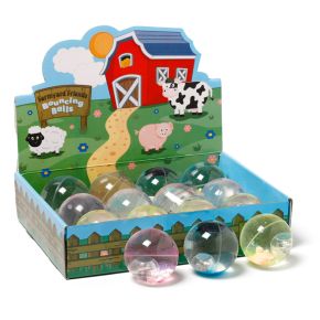 Farmyard LED Flashing Bouncy Ball