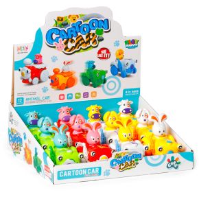 Cute Cartoon Animal Friction Tractor Action Toy