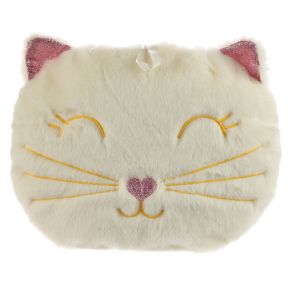 Feline Fine Cat 400ml Hot Water Bottle Cushion with Plush Cover