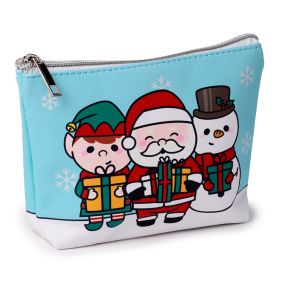 Christmas Festive Friends Small PVC Toiletry Makeup Wash Bag