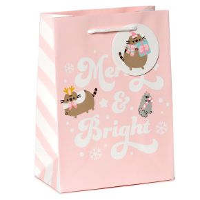 Pusheen Cat Christmas Gift Bag Medium