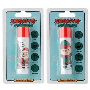 Festive Friends Christmas Elf & Santa Stick Lip Balm 